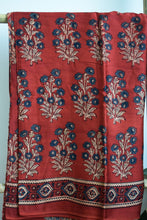 Load image into Gallery viewer, Red Modal Silk Ajrakh Saree
