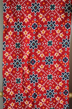 Load image into Gallery viewer, Red Patola Print Cotton Suit Dupatta Set
