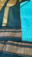 Load image into Gallery viewer, Turquoise Ilkal Silk Saree

