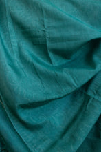 Load image into Gallery viewer, Turquoise Chanderi Cotton Silk Saree
