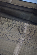 Load image into Gallery viewer, Off White Benarasi Linen Saree
